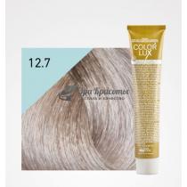Крем-фарба для волосся 12.7 Супер світлий блондин платиновий ірисовий екстра Color lux Design look, 100 мл