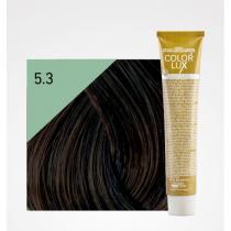 Крем-фарба для волосся 5.3 Світлий каштановий золотистий Color lux Design look, 100 мл
