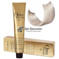 Безаміачна крем-фарба для волосся 10.0E Платиновий блондин екстра Oro Therapy Color Keratin Fanola, 100 мл