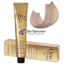 Безаміачна крем-фарба для волосся 11.7 Ультра платиновий блондин рожевий перли Oro Therapy Color Keratin Fanola, 100 мл