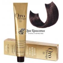 Безаміачна крем-фарба для волосся 4.14 Какао Oro Therapy Color Keratin Fanola, 100 мл
