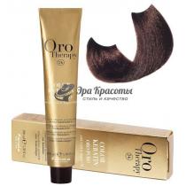 Безаміачна крем-фарба для волосся 5.14 Екстра шоколад чистий Oro Therapy Color Keratin Fanola, 100 мл