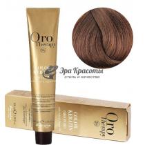 Безаміачна крем-фарба для волосся 6.13 Темний блондин бежевий Oro Therapy Color Keratin Fanola, 100 мл