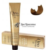 Безаміачна крем-фарба для волосся 8.3 Світлий блондин золотистий Oro Therapy Color Keratin Fanola, 100 мл