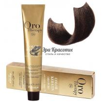 Безаміачна крем-фарба для волосся 6.0 Темний блондин Oro Therapy Color Keratin Fanola, 100 мл