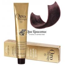 Безаміачна крем-фарба для волосся 4.5 Коричневий махагоновий Oro Therapy Color Keratin Fanola, 100 мл