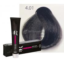 Крем-фарба для волосся 4/01 Каштановий натуральний попелястий Hair Colouring Cream RR Line, 100 мл