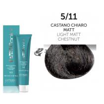 Стійка крем-фарба для волосся 5/11 Матовий попелястий світло-каштановий Perlacolor Oyster, 100 мл