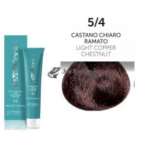 Стійка крем-фарба для волосся 5/4 Мідний світло-каштановий Perlacolor Oyster, 100 мл