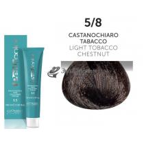 Стійка крем-фарба для волосся 5/8 Тютюновий світло-каштановий Perlacolor Oyster, 100 мл