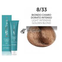 Стійка крем-фарба для волосся 8/33 Інтенсивно-золотистий світлий блондин Perlacolor Oyster, 100 мл