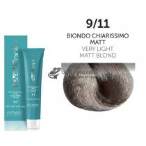Стійка крем-фарба для волосся 9/11 Матовий дуже світлий блондин Perlacolor Oyster, 100 мл