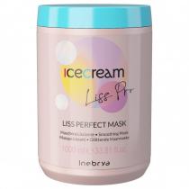 Маска розгладжуюча жорстке і неслухняне волосся Inebrya Ice Cream Liss Perfect Mask, 1000 мл