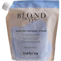 Синя освітлювальна пудра для волосся Inebrya Blondesse Ultra Fast Lightener 9 Tones, 500 г