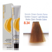 Крем-фарба для волосся 8.34 світлий блонд золотисто-мідний Get The Color Elgon, 100 мл