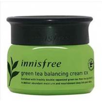 Крем для обличчя з екстрактом зеленого чаю Innisfree Green Tea Balancing Cream, 50 мл