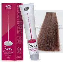 Фарба для волосся з кологеном та кератином 7.37 Середньо-русявий золотистий шоколадний DNA Shot, 100 мл