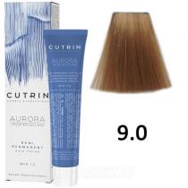 Безміачна фарба 9.0 Дуже Світлий Блондин Aurora Demi Permanent Hair Color Cutrin, 60 мл