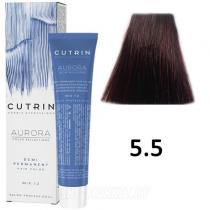 Безміачна фарба 5.5 Оксамит.Ніч Aurora Demi Permanent Hair Color Cutrin, 60 мл