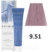 Безміачна фарба 9.51 Морозна Троянда Aurora Demi Permanent Hair Color Cutrin, 60 мл