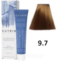 Безміачна фарба 9.7 Кава Латте Aurora Demi Permanent Hair Color Cutrin, 60 мл