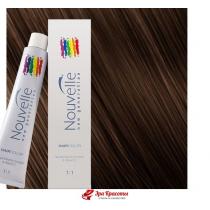 Крем-фарба для волосся 5.0 Насичений світло-коричневий Nouvelle Hair Color, 100 мл