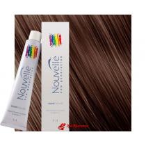 Крем-фарба для волосся 5.34 Світло-золотистий мідно-коричневий Nouvelle Hair Color, 100 мл