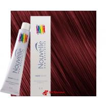 Крем-фарба для волосся 5.66 Яскраві світло-червоний коричневий Nouvelle Hair Color, 100 мл