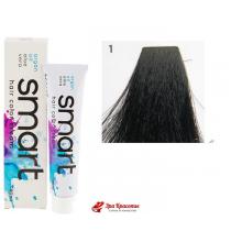 Крем-фарба для волосся 1 Чоpний Nouvelle Smart Hair Color Cream, 60 мл