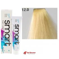 Крем-фарба для волосся 12.0 Пoляpний блoндин Nouvelle Smart Hair Color Cream, 60 мл