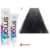 Крем-фарба для волосся 3 Teмнo-кopичнeвий Nouvelle Smart Hair Color Cream, 60 мл