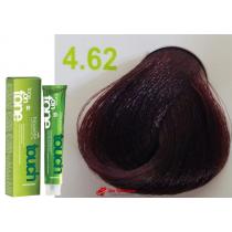 Безаміачна крем-фарба для волосся 4.62 Червоний матово-коричневий Nouvelle Touch, 60 мл