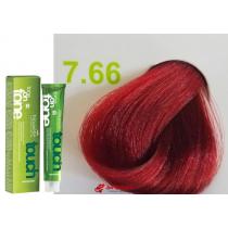Безаміачна крем-фарба для волосся 7.66 Насичений червоний русявий Nouvelle Touch, 60 мл