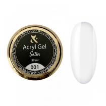 Акрил-гель для ногтей F.O.X Acryl gel Satin 001, 30 мл