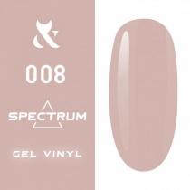 Гель-лак для ногтей F.O.X gel-polish gold Spectrum 008 кремово-бежевый, 7 мл