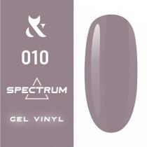 Гель-лак для ногтей F.O.X gel-polish gold Spectrum 010 пепельно-лиловый, 7 мл