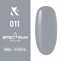 Гель-лак для ногтей F.O.X gel-polish gold Spectrum 011 пепельный, 7 мл