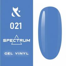 Гель-лак для ногтей F.O.X gel-polish gold Spectrum 021 небесно-синий, 7 мл