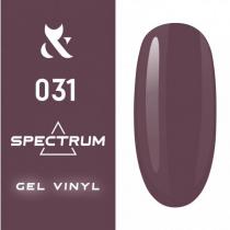 Гель-лак для ногтей F.O.X gel-polish gold Spectrum 031 кремово-сливовый, 7 мл