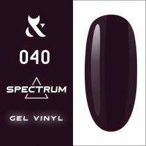 Гель-лак для ногтей F.O.X gel-polish gold Spectrum 040 сливовый, 7 мл
