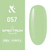 Гель-лак для ногтей F.O.X gel-polish gold Spectrum 057 нежно-салатовый, 7 мл