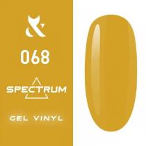 Гель-лак для ногтей F.O.X gel-polish gold Spectrum 068 оливково-желтый, 7 мл