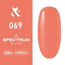 Гель-лак для ногтей F.O.X gel-polish gold Spectrum 069 лососевый, 7 мл