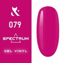 Гель-лак для ногтей F.O.X gel-polish gold Spectrum 079 розовая фуксия, 7 мл
