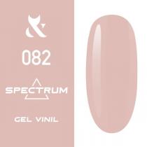 Гель-лак для ногтей F.O.X gel-polish gold Spectrum 082 пудровый бежевый, 7 мл