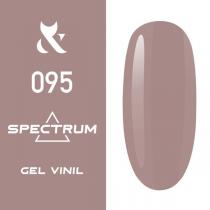 Гель-лак для ногтей F.O.X gel-polish gold Spectrum 095 попельно-коричневый, 7 мл