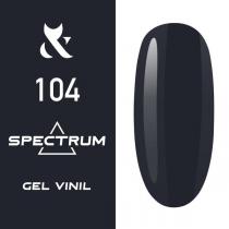 Гель-лак для ногтей F.O.X gel-polish gold Spectrum 104 северо-синий, 7 мл