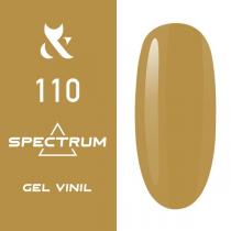 Гель-лак для ногтей F.O.X gel-polish gold Spectrum 110 морковный, 7 мл