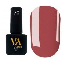 Гель-лак для ногтей 070 приглушенный красно-коричневый Color Valeri, 6 мл