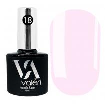 Базовое покрытие для ногтей 18 сиренево-розовый French Base Valeri, 12 мл